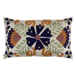 Cojín Bordado Hary Romántico Multicolor 30x50cm