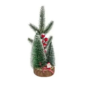 Árbol Luminoso Papá Noel 22cm