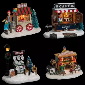 Aldea Navideña Stand Navideño Luminoso Surtidos