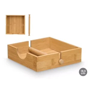 Servilletero Cuadrado Bambú