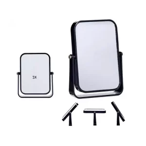 Espejo Plástico Cuadrado Negro