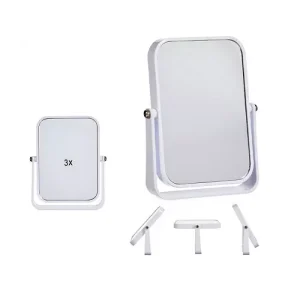 Espejo Plástico Cuadrado Blanco