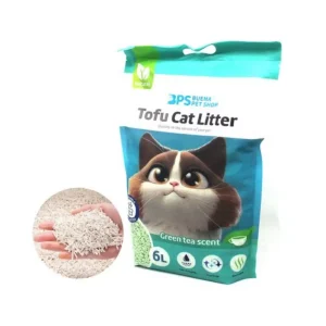 Arena Para Gato de Tofu Vegetal Té Verde 6L