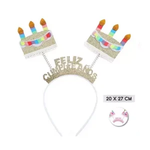 Diadema Feliz Cumpleaños Tartas