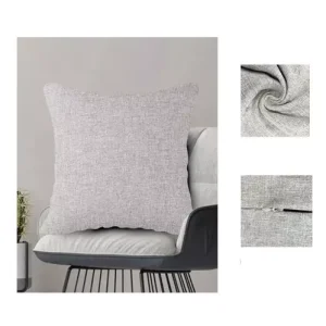 Funda de Cojín Poliéster Efecto Lino