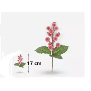 Rama de Decoración Navidad Rojo 17cm