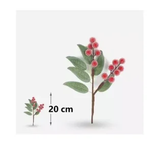 Rama de Decoración Navidad Rojo 20cm