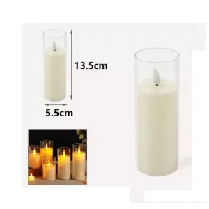 Vela De Cera Eléctrica Tubo 5.5×13.5cm
