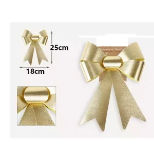 Lazo Navidad Oro Brillo 18x25cm