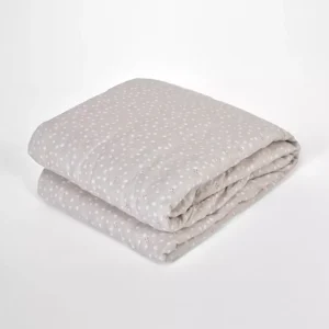 Colcha Bouti Estampada Microfibra Dots Perla