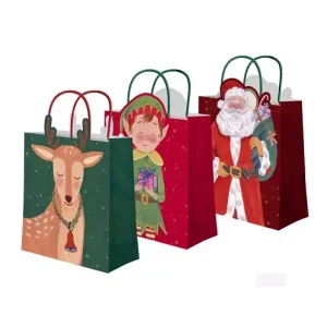 Bolsa De Regalo Papa Noel Surt 26x10x32cm