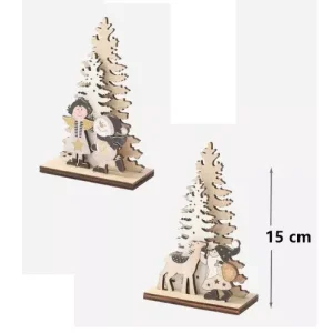 Figura De Navidad Árboles 15cm