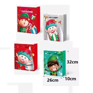 Bolsa De Regalo Elfo 26x32x10cm
