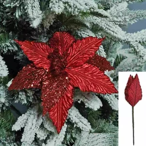 Flor Navidad Rojo 26cm