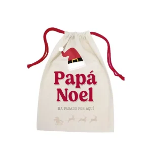 Bolsa Algodón Papa Noel S 2M