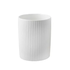 Bote Utensilios Porcelana Grabada