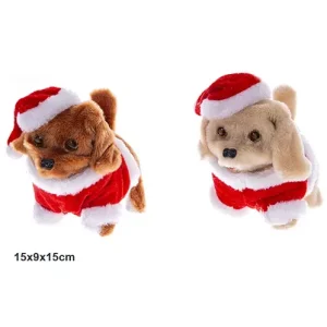 Muñeco Perro con Gorro Navidad Surtidos