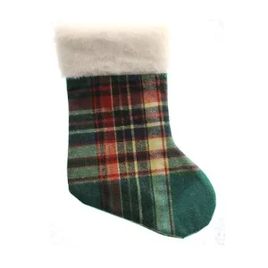 Calcetin Vichy Verde 25x17cm