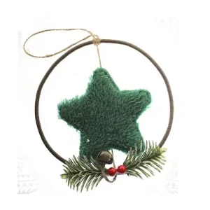 Colgante Estrella Verde Cascabel 15CM