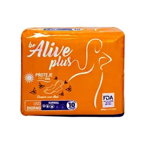 Alive Plus Toalla  Femeninas Dia X 10 Unidades