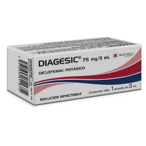 Diagesic Diclofenac Potásico Ampolla 75mg/3ml Biotech