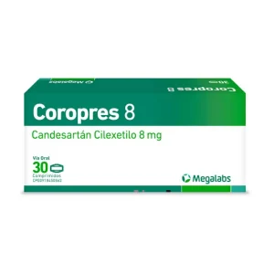 Coropres Candesartán 8mg x 30 Comprimidos – Megalabs