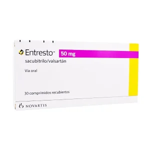 Entresto Sacubitrilo+Valsartán 50Mg X 30 Comprimidos Novartis