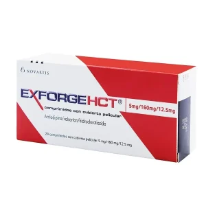 Exforge Amlodipina+Valsartan+Hidroclorotiazida Hct 5Mg-160Mg-12.5Mg X 28Comprimidos Novartis