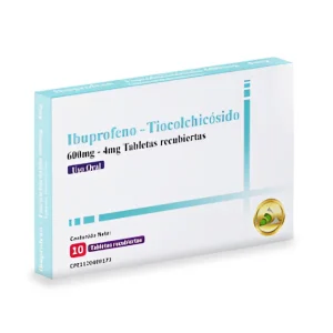 Ibuprofeno + Tiocolchicósido 600mg/4mg x 10 Tabletas – DAC55
