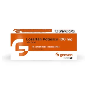 Losartán Potásico 100mg X 10 Comprimidos Genven