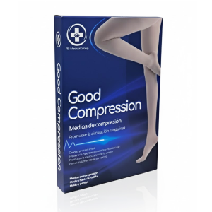 Medias De Compresion Muslo Beige Talla  M 23Mmhg-32Mmhg Good Compression