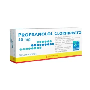 Propranolol 40Mg X 20 Comprimidos  Milab