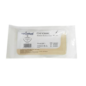Sutura Cromico 0 Aguja Curva No Cortante/Absorbible 75Cm-37Mm Vip Salud