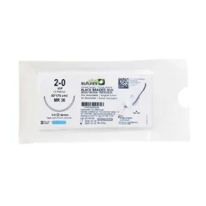 Sutura Seda Negra 2-0 75Cm/36Mm P.Conica 1/2 Vital Suture