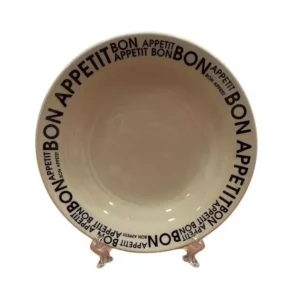 Biona Plato Hondo Decorado Bon Apetit 22cm